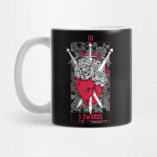 3 Swords Tarot Card - Red Mug